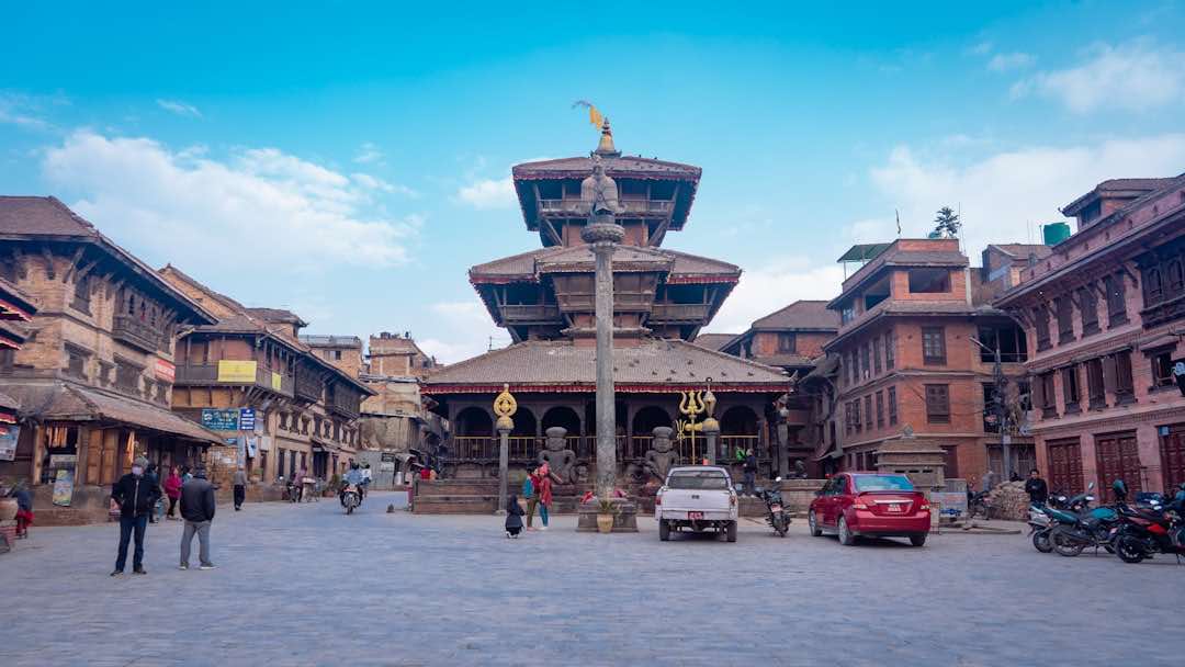 Historic temple square in Bhaktapur, Nepal